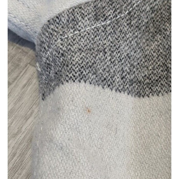 Burton Gray and White Striped Shirt Jacket - Picture 5 of 11